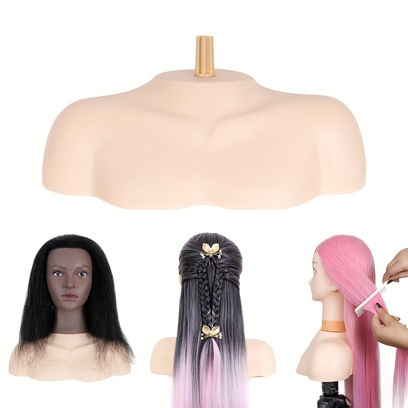 Human Hair Mini Mannequin Head with Shoulders