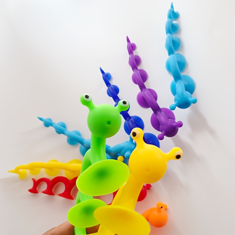 1pc Animal Sucker Toy, jouet à ventouse en forme d'antennes longues pour la  libération du stress, jeu interactif parent-enfant, cadeau pour enfants