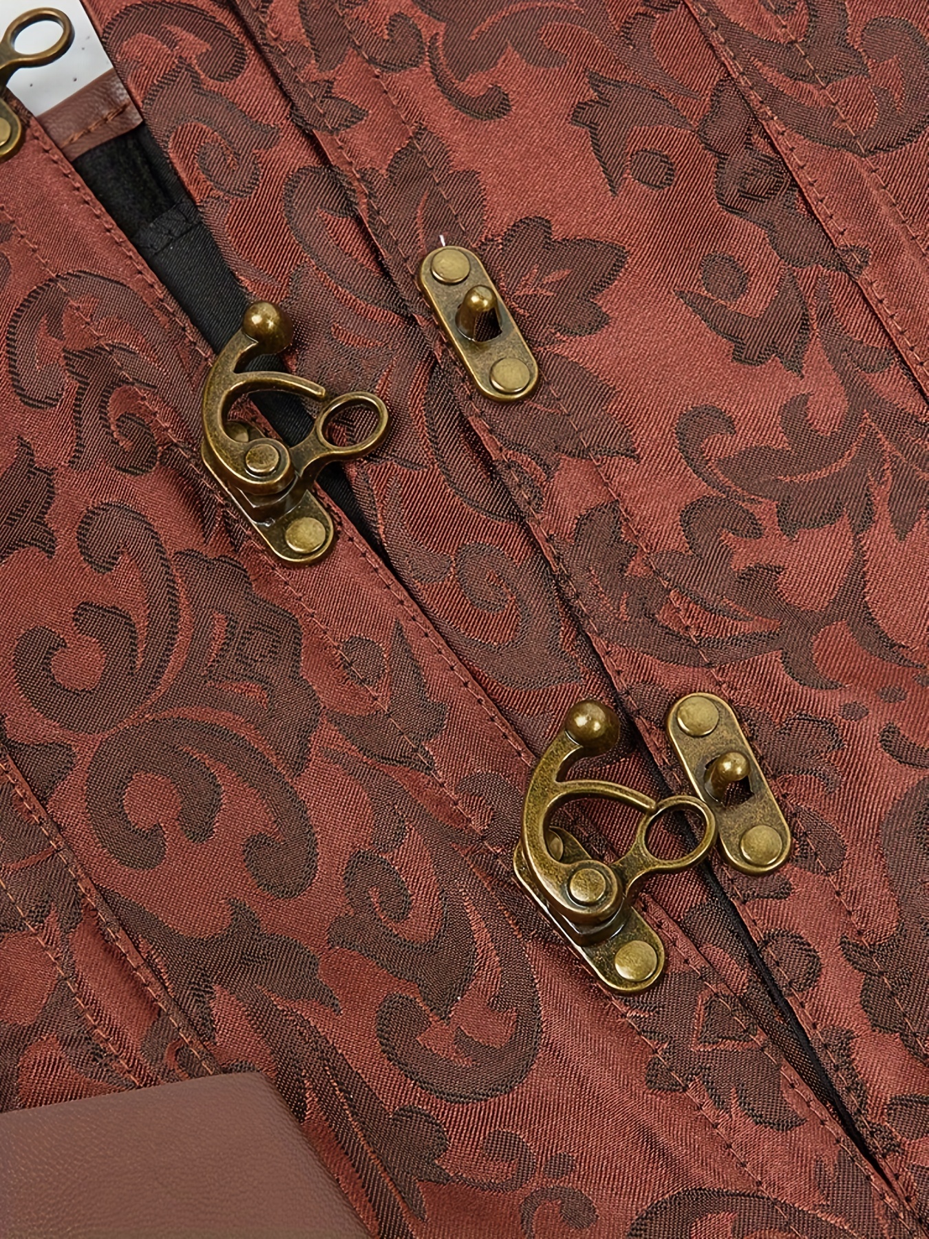 Plus Size Steampunk Corset Cinta Modeladora Faux Leather - Temu Portugal