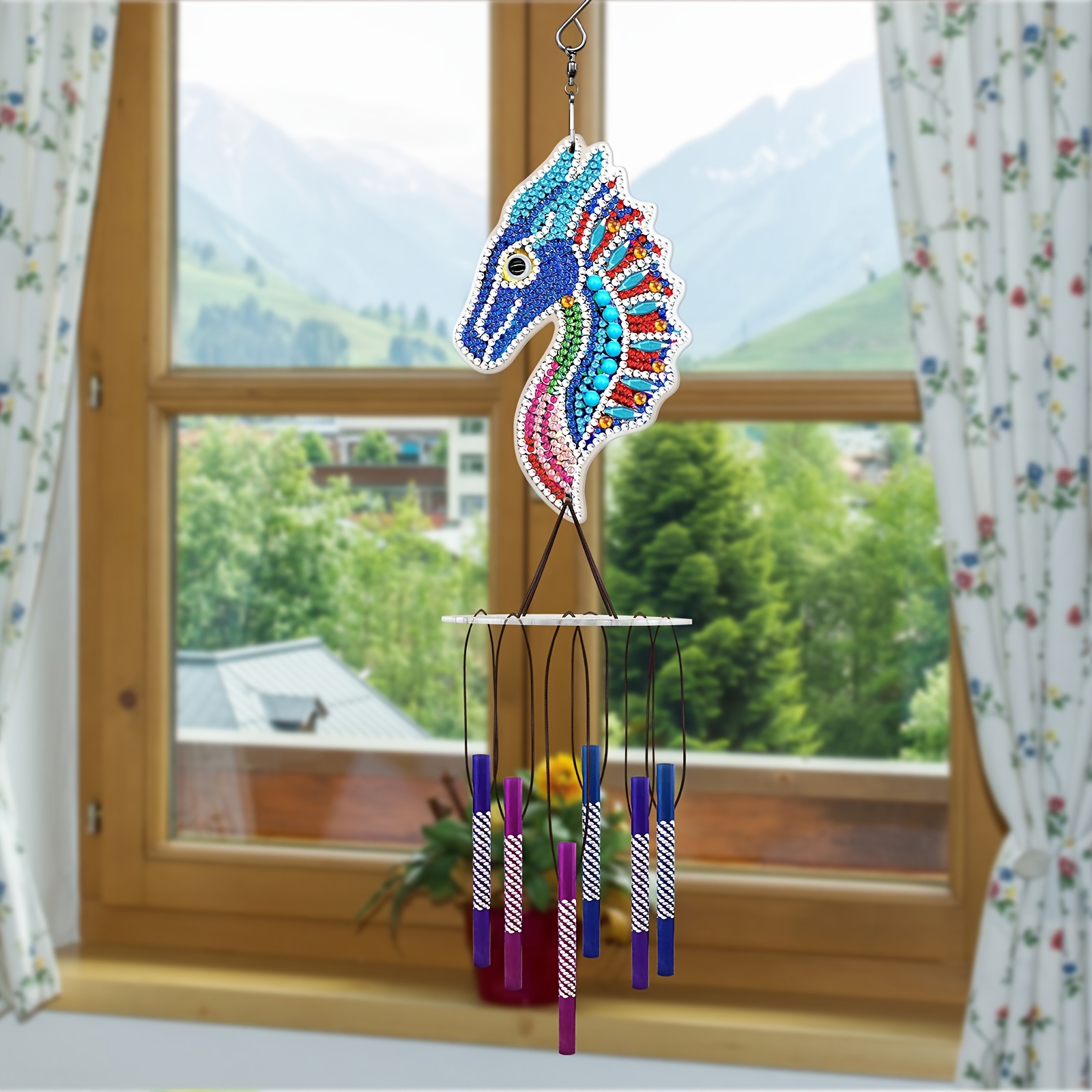 Point Drill Diamond Painting Wind Chime DIY Animal Wind Bell Hanging  Pendants