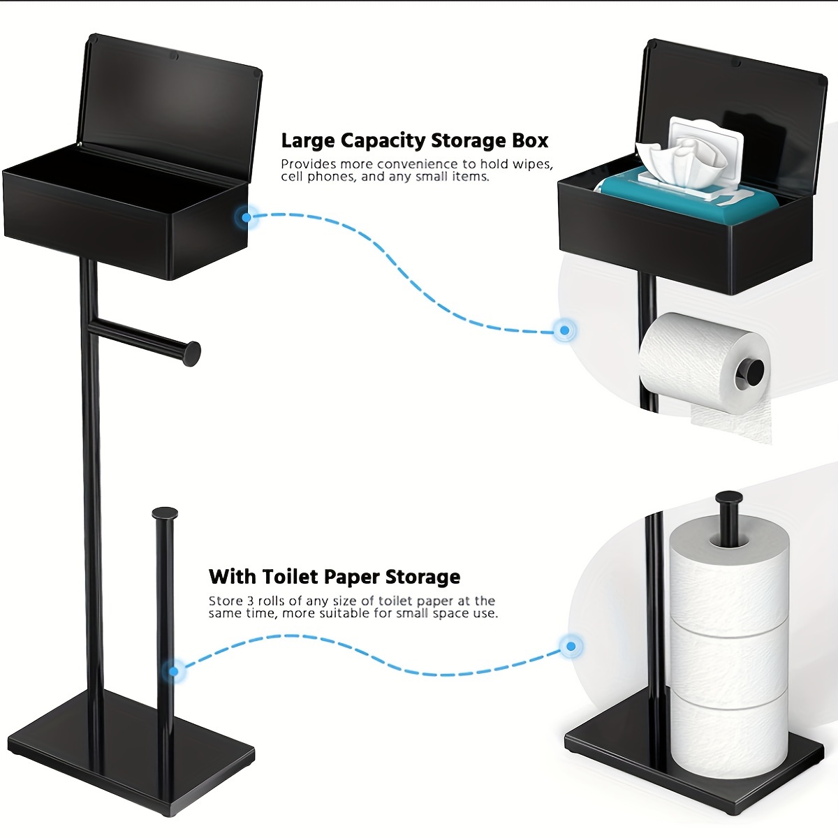  Toilet Paper Holder:Toilet Paper Holder Stand,Small