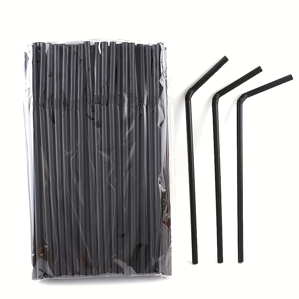 150 PARTY Drinking STRAWS Bendable Flexible Plastic Bendy Straw Assorted  Color