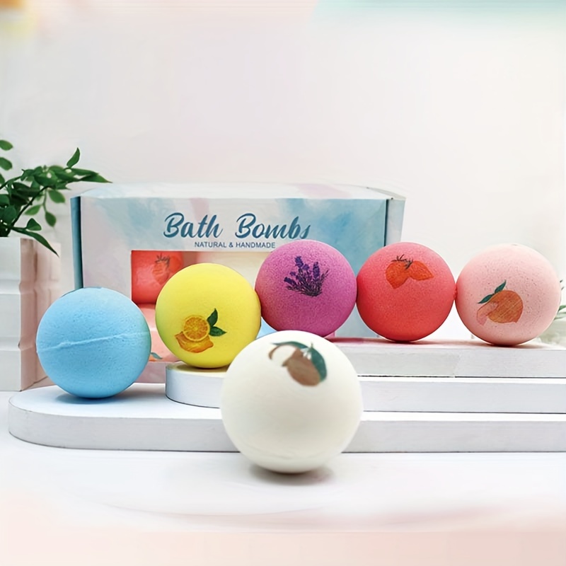 Bombas de Baño Aromaterapia, Bola de Sal de Baño con Espuma Rica, Perfecta  para Niñas, Spa y Baño de Burbujas para Mujeres de Ecomeon