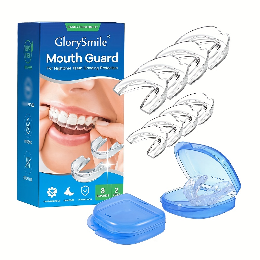 Silicone Protège-dents Protecteur de dents Garde de nuit Garde buccal Pour  Bruxisme Grincement Anti-ronflement Dents Blanchiment Boxe Protection