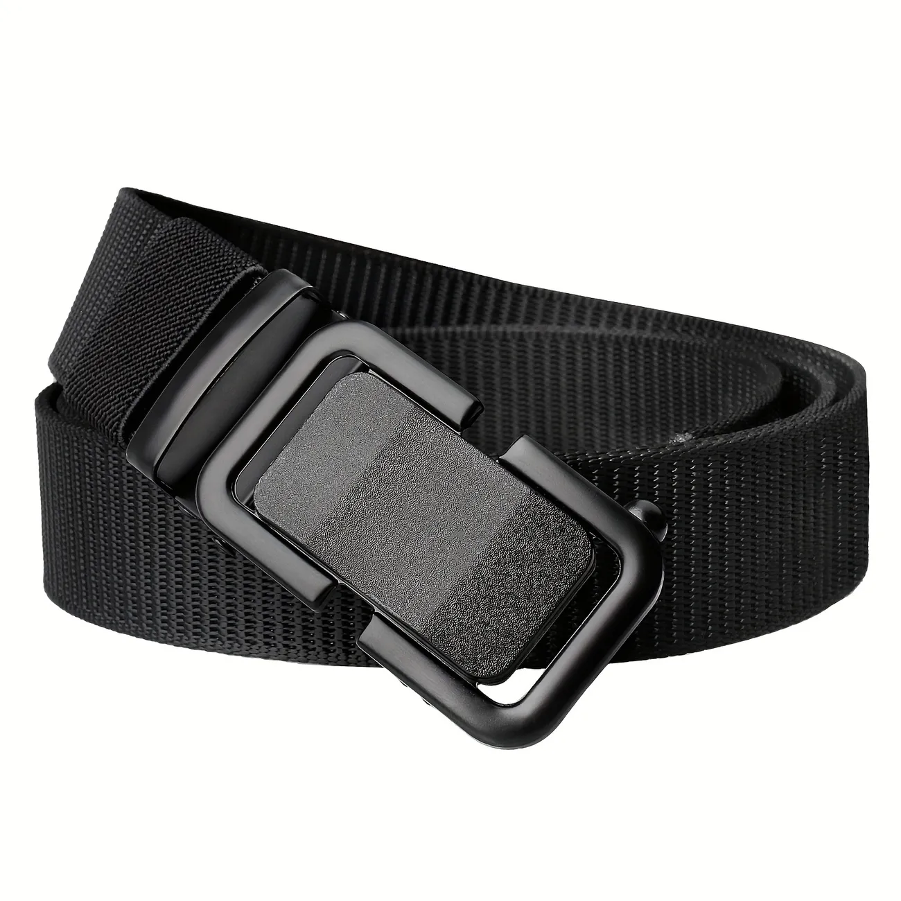Men's Automatic Buckle Tape Belt Military For Jeans Pants - Temu