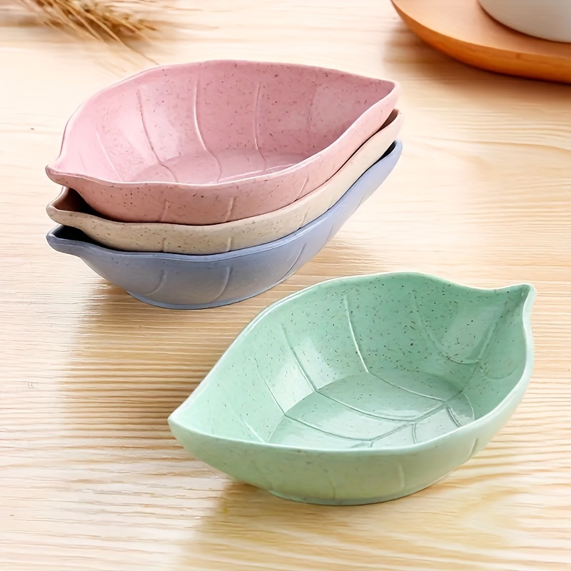 

10pcs Small Dishes, Leaves Shaped Kitchen Vinegar Sauce Dish, Seasoning Dish, Side Dish, Snack Plate, For Home Kitchen Restaurant Hotel, Kitchen Supplies, Tableware Accessories