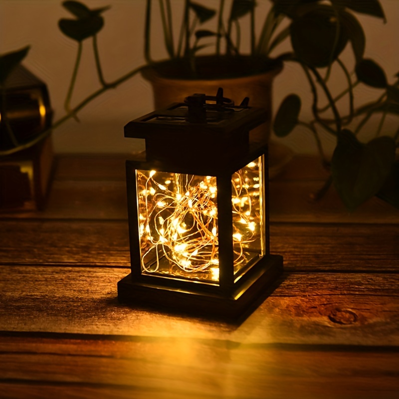 Image of Wind Lamp Decorative Vintage Chandelier Hanging Light Outdoor Used In Courtyard Terrace Festival Decoration Christmas Halloween Solar Landscape Light Atmosphere Light