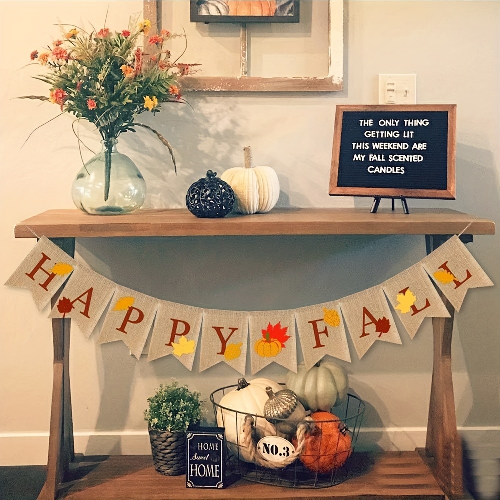 Kürbiskuchen-Wimpel 15 M – 5 Stränge, Für Herbst & Thanksgiving-Deko