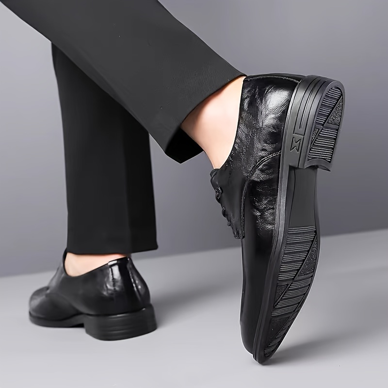 Zapatos Negocios Cómodos Pu, Cordones Casuales Hombres - Calzado Hombre -  Temu