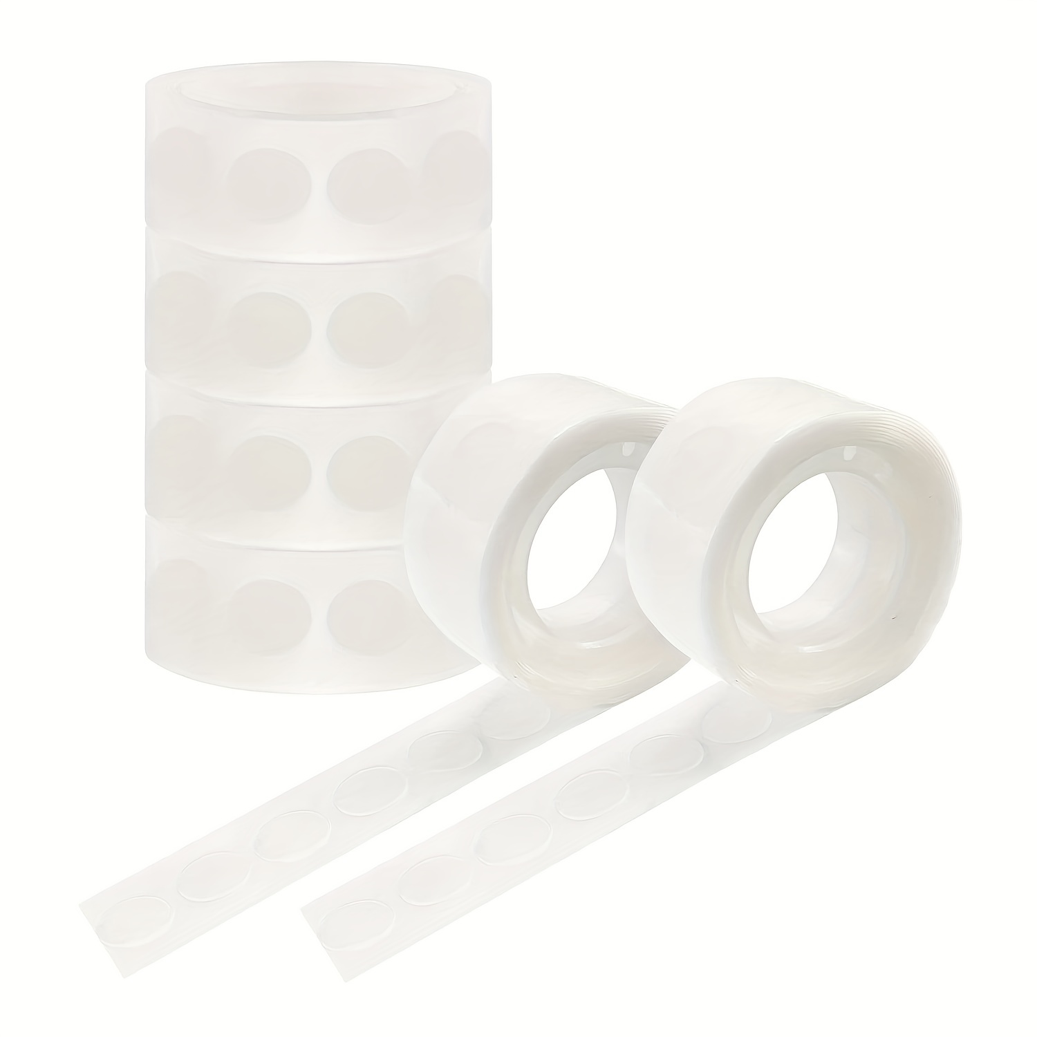 2 Rolls 200pcs Double Sided Balloon Glue Dots, Invisible Adhesive