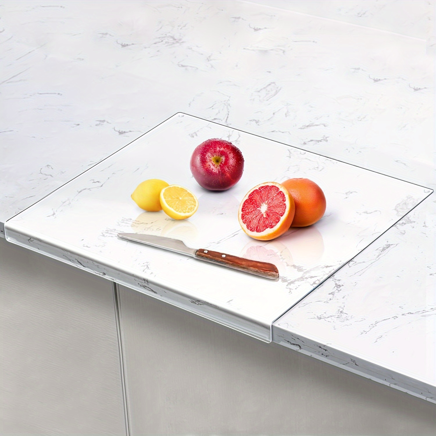 Acrylic Cutting Boards Clear Countertop Chopping Board With Lip Non Slip  Cutting Board For Restaurant Kitchen Counter Protector