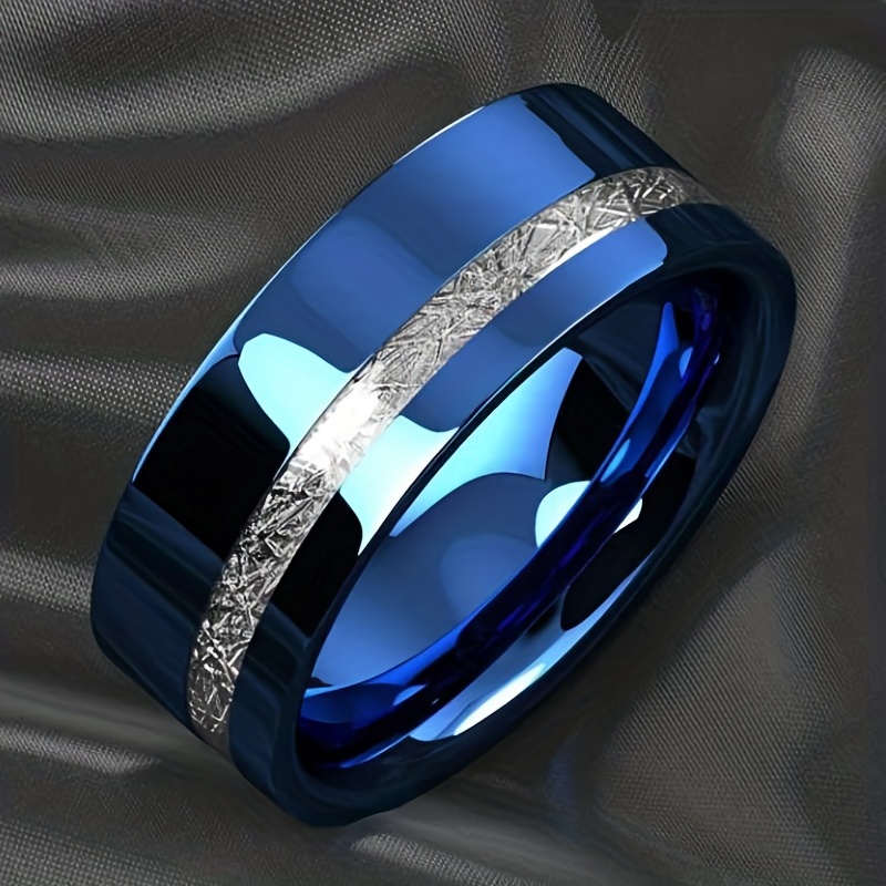 Blue mens hot sale engagement rings