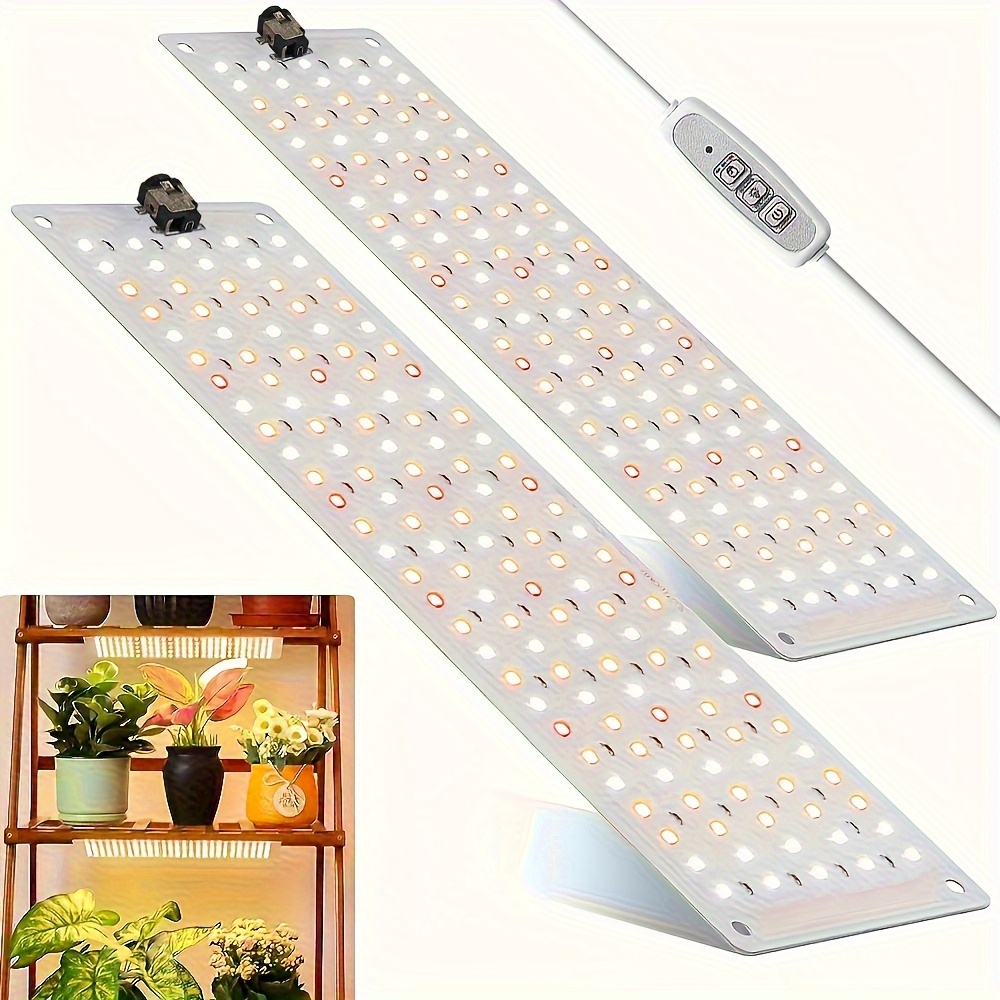 

1/2pcs, Plant Growth Lights, Full Spectrum Growth Lights For Indoor Plants, 270 Led Growth Lights With Automatic On/off Timer 3/9/12h, 3 Lighting Modes, 10 Dimmable Levels, Suitable For Plant Growth