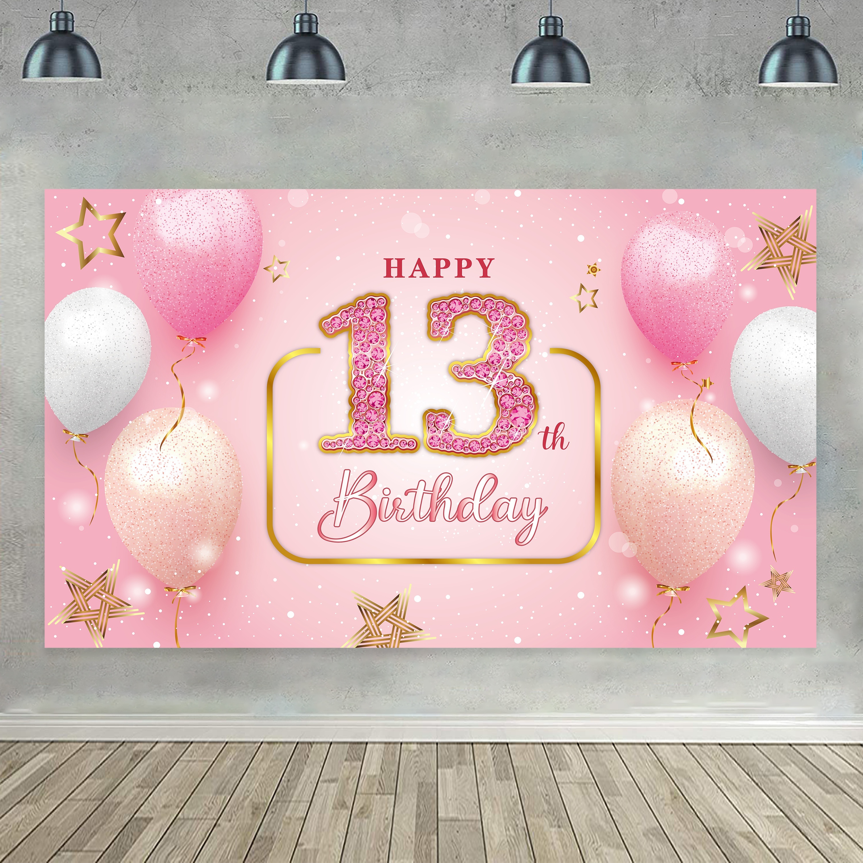30 Pcs Happy 12nd Birthday Latex Balloons Princess Balloons Pink Balloons  for Girl 12 Years Old Birthday Party Decorations