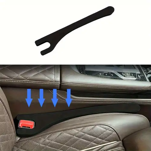 Car Seat Filler Universal Car Pad Car Pu Leather Black Filler Pad For Most  Models Of Cars Performance Space Stopper Pu Leather - Temu