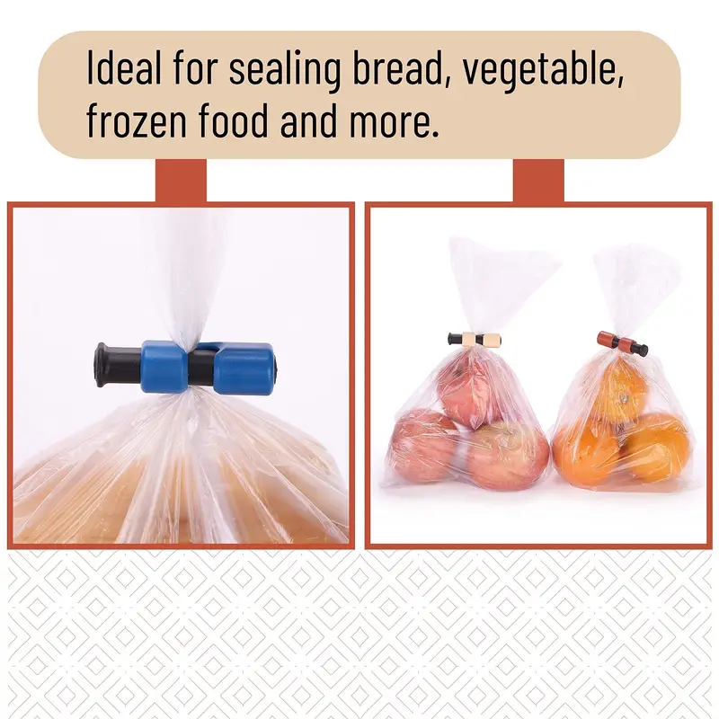 Bag Clips Food Bag Squeeze Clips Bread Bag Clips Plastic Bag - Temu