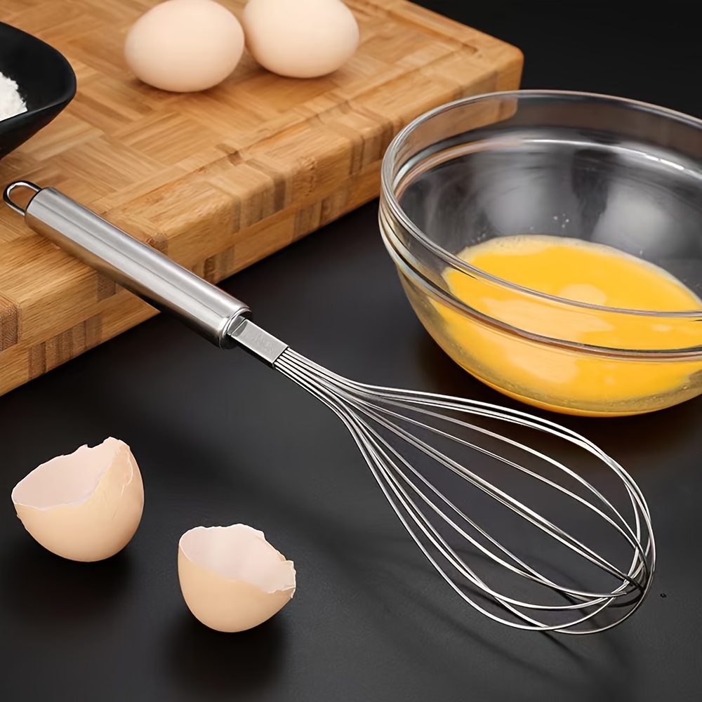 Batidor de huevos semiautomático a presión Manual, herramientas de cocina