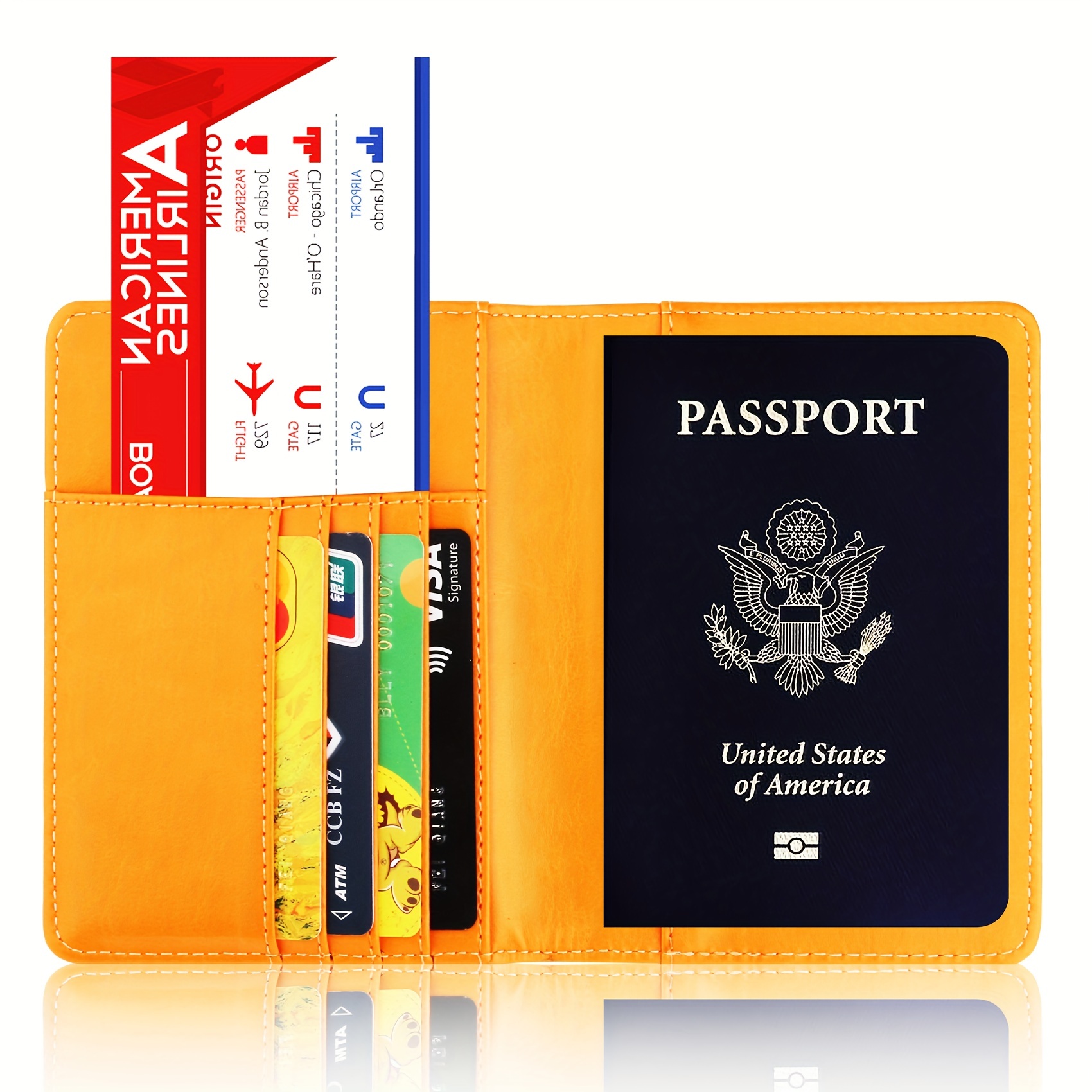 New Passport Holder Passport Wallet Rfid Blocking For Men And Women Designer  Passport Cover - Temu Bahrain