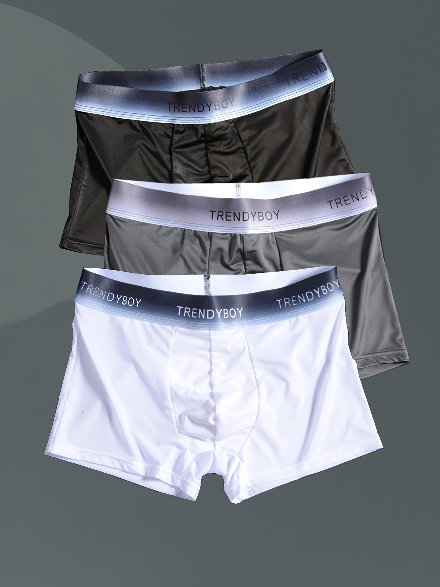 Men's Plain Color Soft Comfortable Breathable Boxer Briefs - Temu Canada