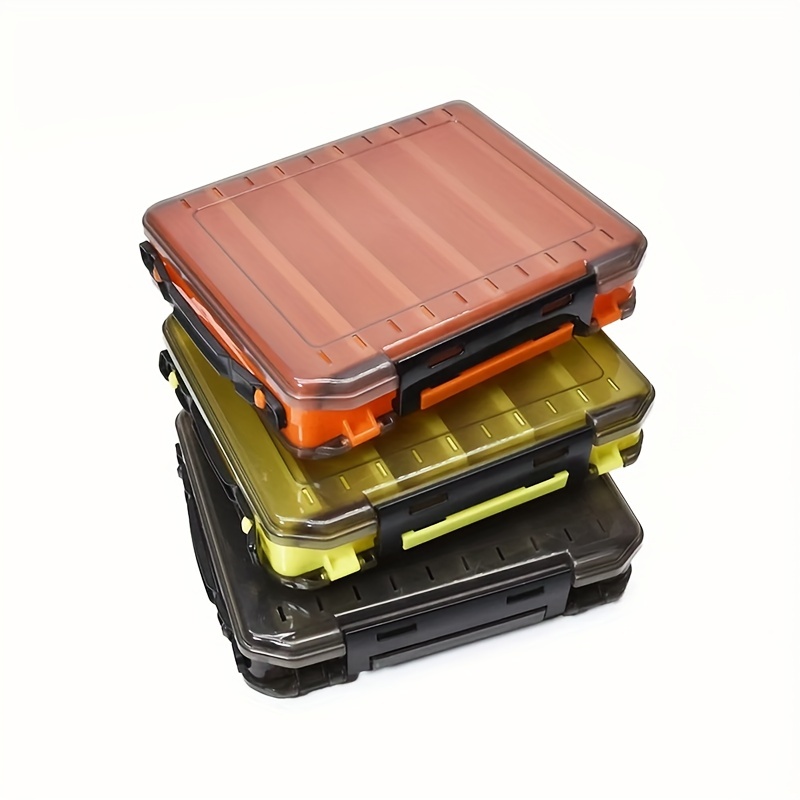 Plastic Double Sided Fishing Tackle Box Fishing Accessories - Temu Canada
