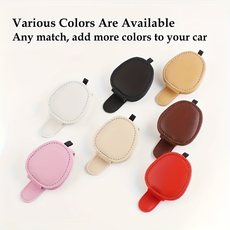 Kaufe Auto-Sonnenbrillen-Halter-Clip, multifunktionaler  Kunstleder-Auto-Sonnenblenden-Halter, Auto-Kartenhalter, Brillen-Aufhänger-Clip,  Automobilzubehör