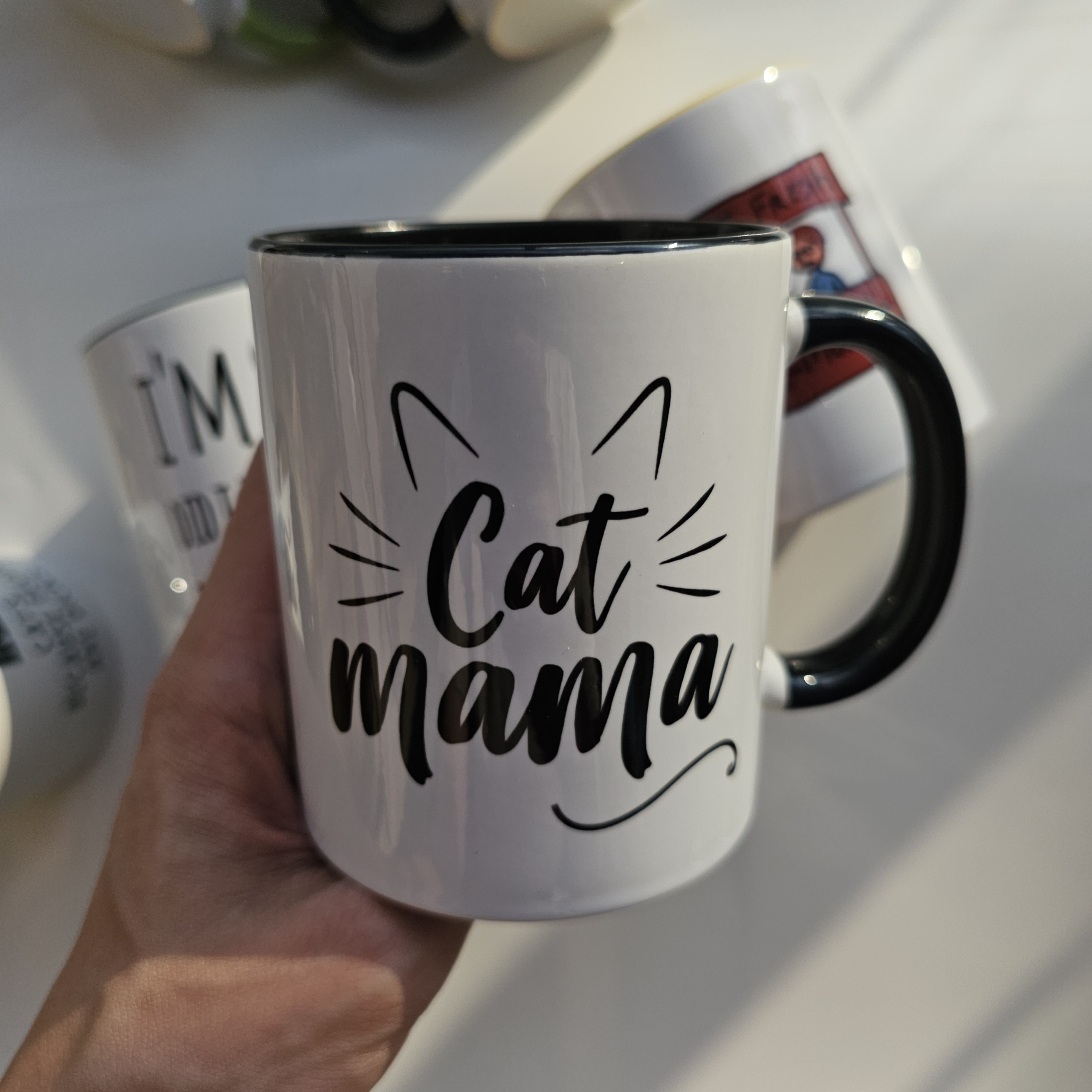 Cat Mama Funny Coffee Mug Ceramic Unique Christmas Gift Idea - Temu