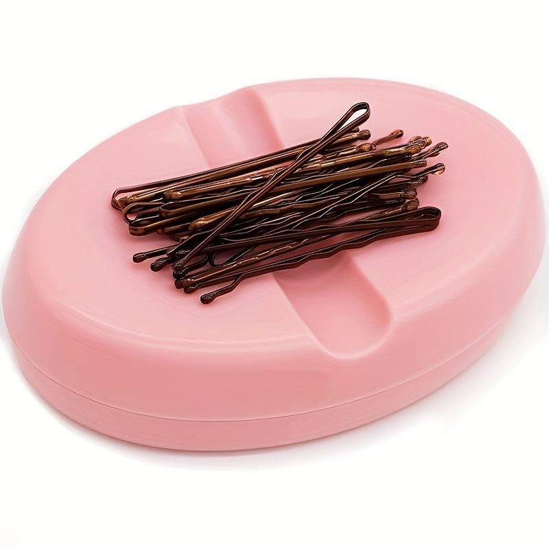 Pink Magnetic Pin Cushion with Pins – 100PCS Pins and Magnetic Bobby Pin  Holder Magnet Plastic Tray for Bobby Pin 100PCS Plastic Head Pin Cushions  for