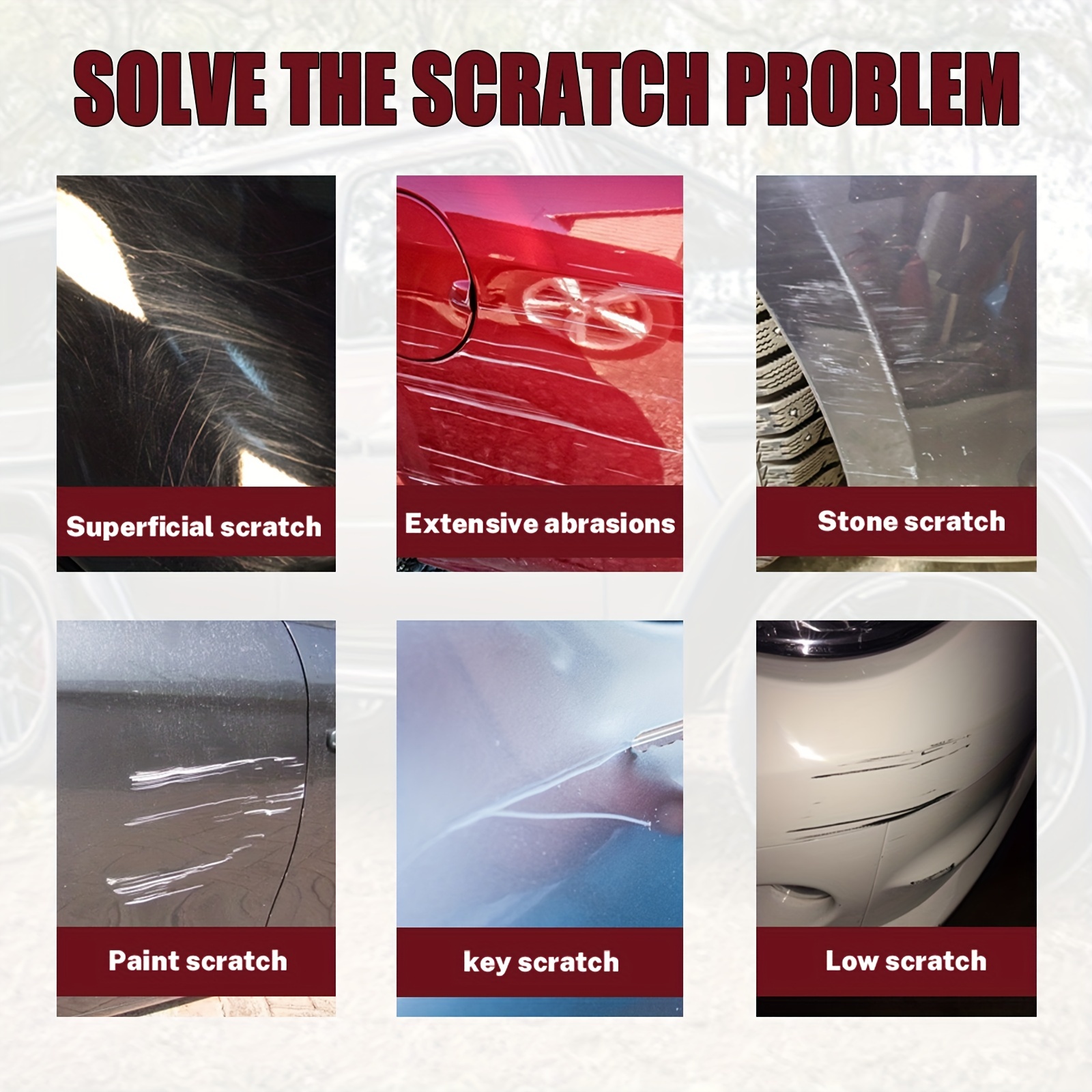 Car Paint Scratch Repair Wax Car Scratch Removal Repair Wax - Temu