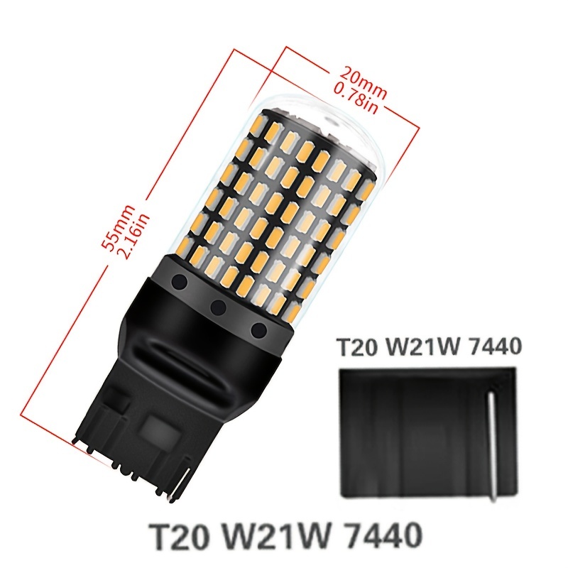W21W Led Bulb 7440 Car Light Replacement