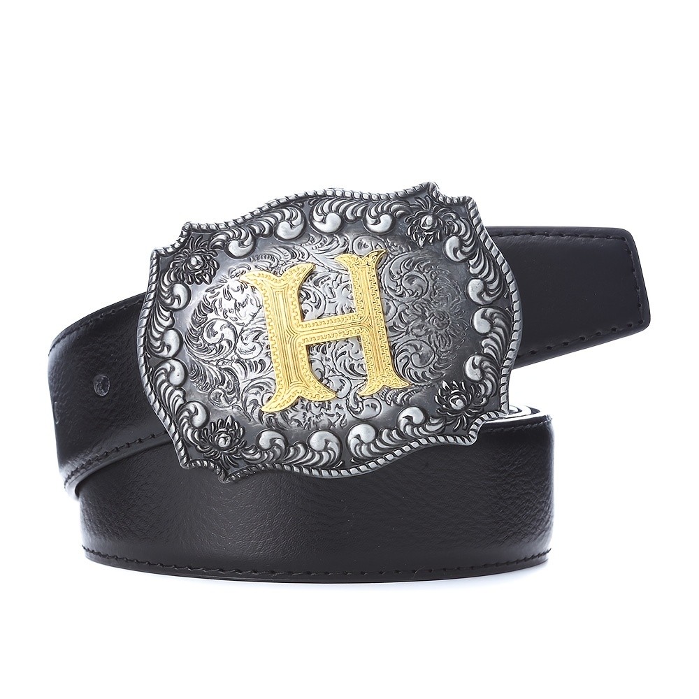 Western Cowboy Letter Pattern Buckle, Men's Novel Belt Buckle - Temu Austria