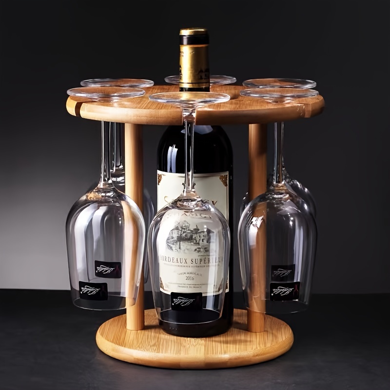 Botellero y taza muebles de titulares, con ruedas, para bar de vinos