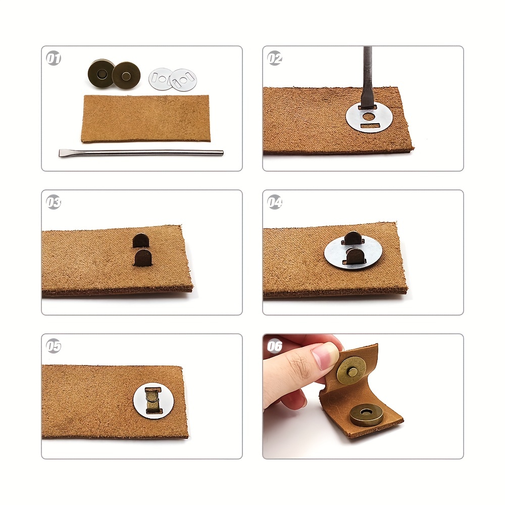 Lot 10mm Magnetic Buttons Bags Clasp Snaps Magnet Automatic - Temu