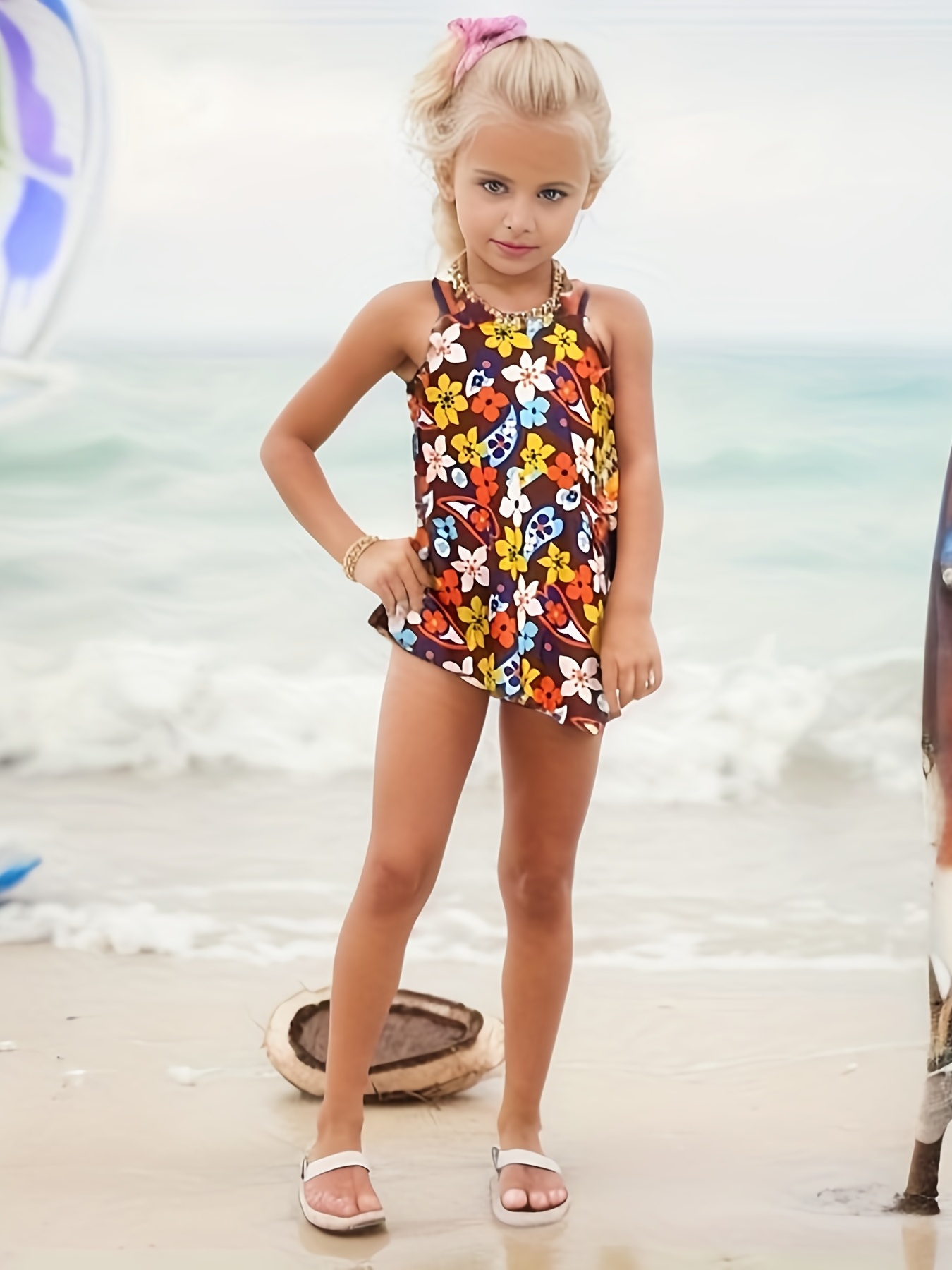 5-14 Years Girl Pentagram Swimsuit Kids Teenage Girl Bikini Set Two Piece  Children's Swimwear Toddler Bathing Suit