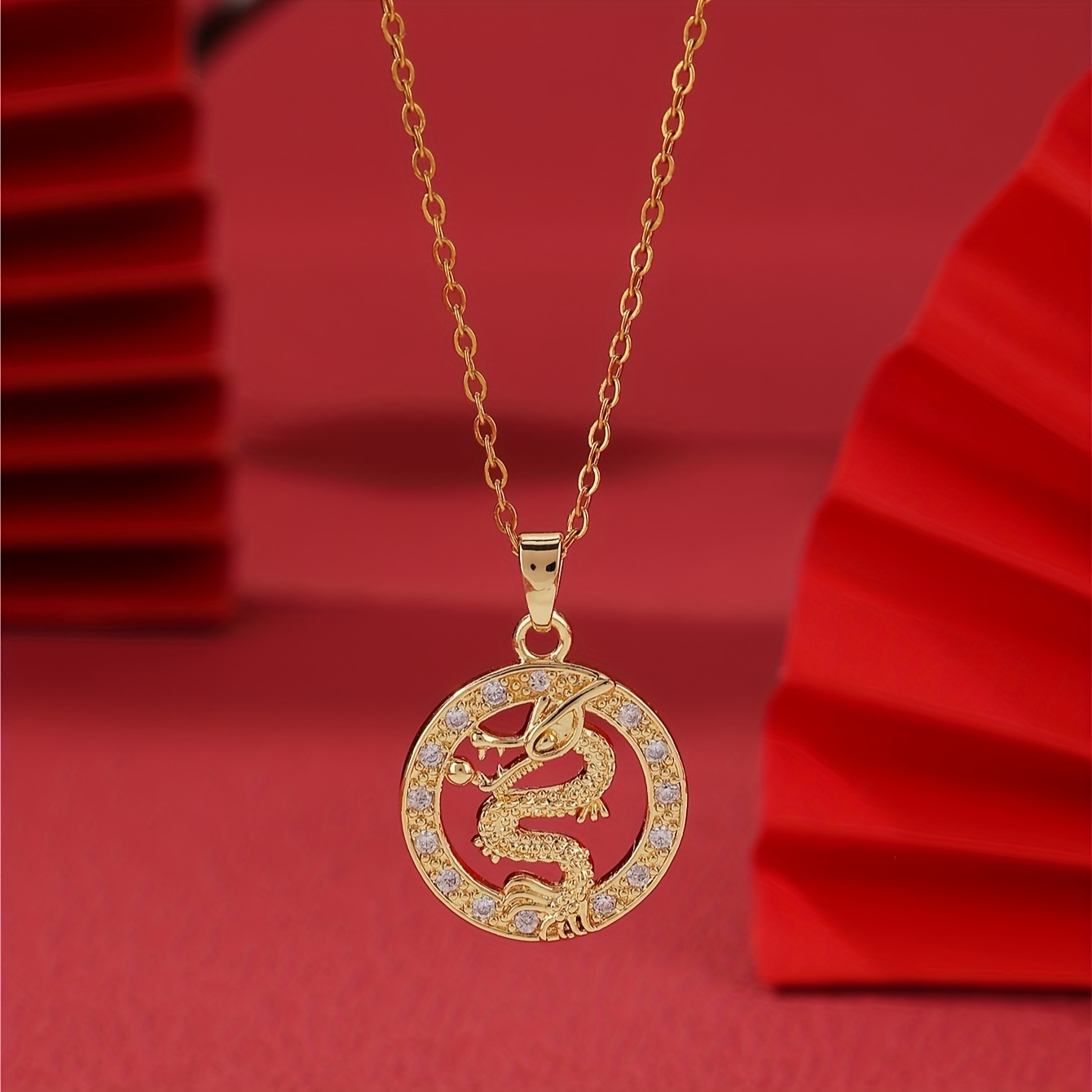 Fashion 18K Real Gold Plated Copper Necklace For Men Chain Men's Necklace