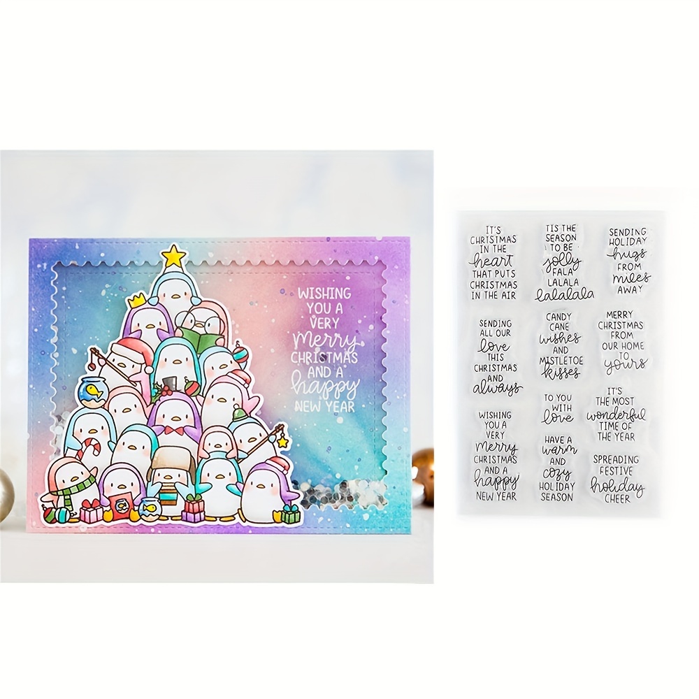 Mother's Day Father's Day, Get Well Soon Happy Birthday And Sympathy  Transparent Stamps, Used For Card Making Decoration And DIY Scrapbook