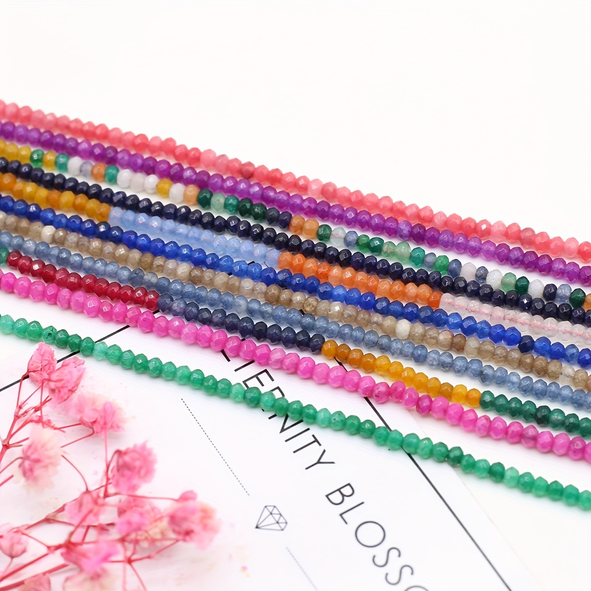 Random 10 Strands Vibrant Assorted Varieties Natural Stone Beads Delicate Diverse For Jewelry Making Necklaces Bracelets Additions 2x4mm