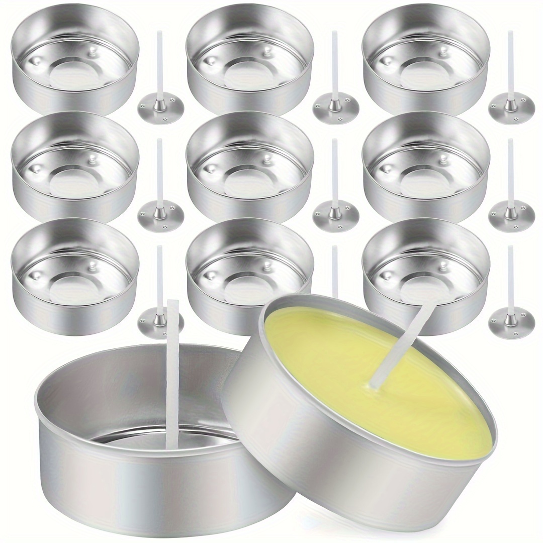 5Pcs Metal Candle Wick Centering Devices Silver Stainless Steel