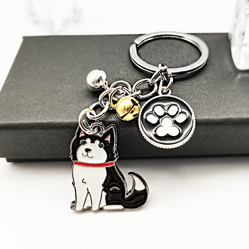 Cute Dog Keychain Key Ring Key Chain Car Key Decoration Keychain for Kids  Adults Party Friendship, Husky