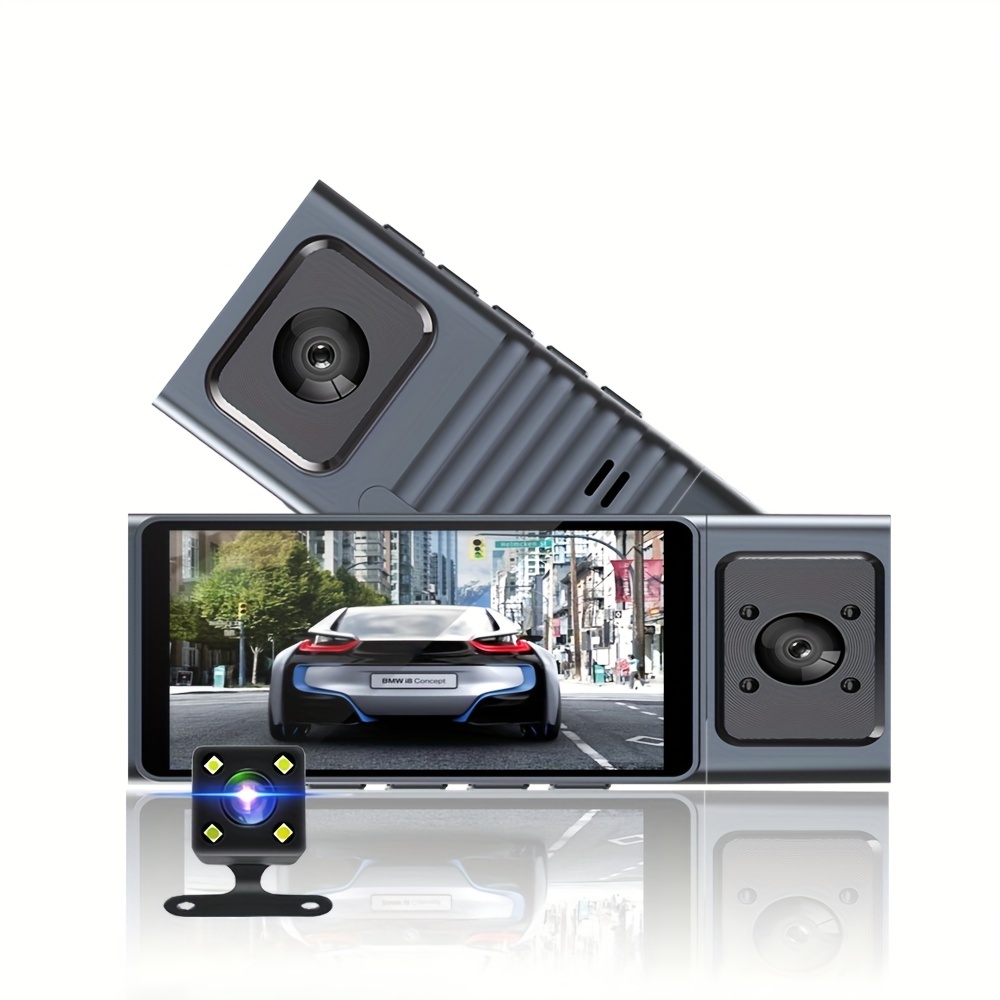 3 Channels Wifi Dash Cam For Cars Camera 1080p Video Recorder Rear View  Camera For Vehicle Car Dvr Car Accessory, Free Shipping For New Users