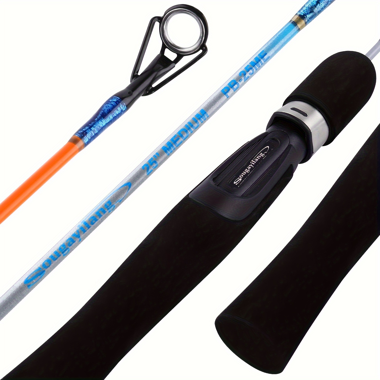 Sougayilang Ice Fishing Rod, Portable Ice Fishing Pole, 2-Piece