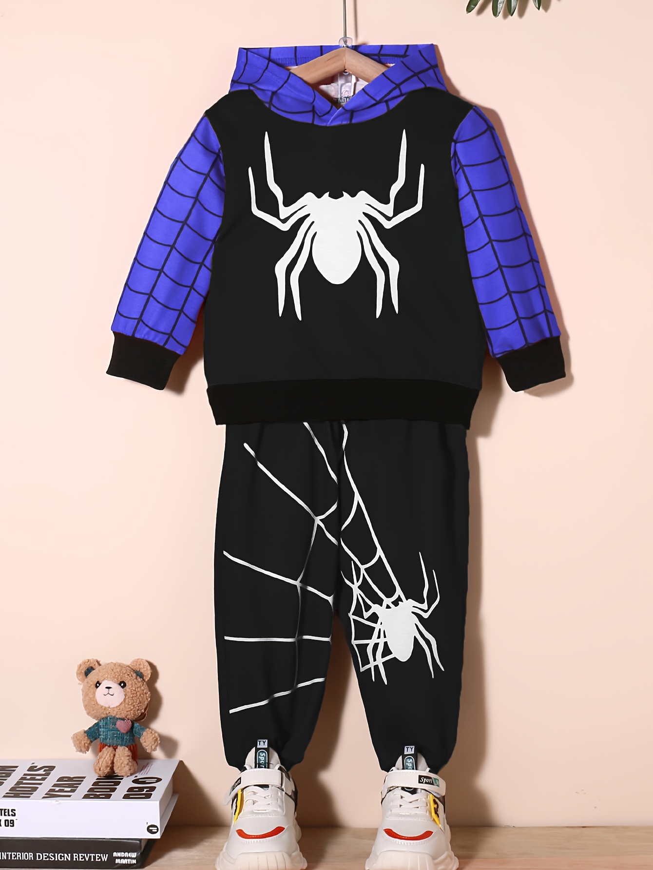 Spiderman Hoodie Kids + Pants Boy Baby Girls Clothing Sets Infant Clothes  Suits Spider Man Cosplay Costume Children Hooded Coat - Children's Sets -  AliExpress