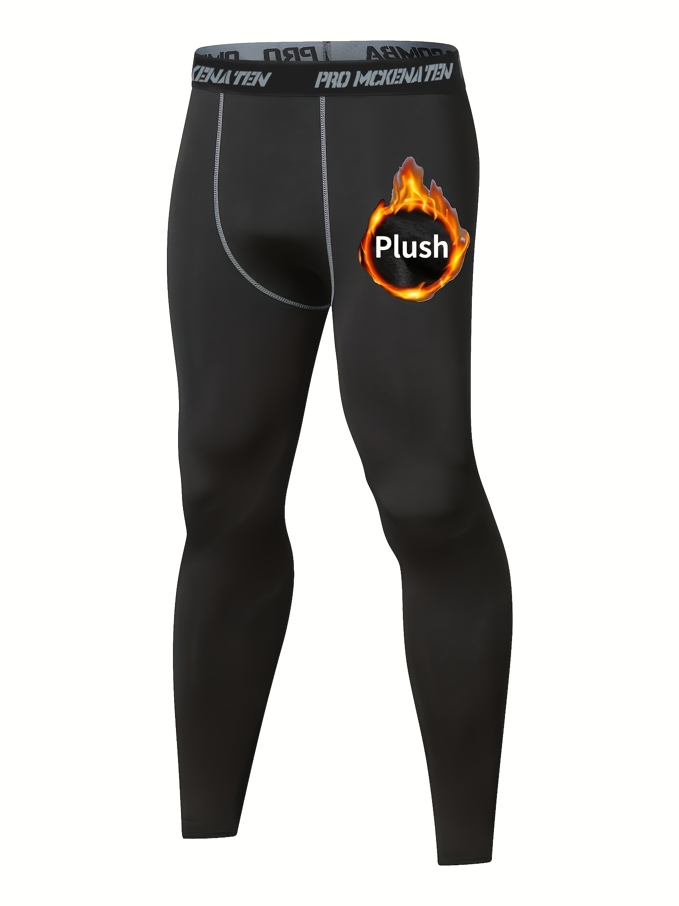 High Stretch Men's Thermal Running Leggings - Stay Warm and Comfortable  During Workouts