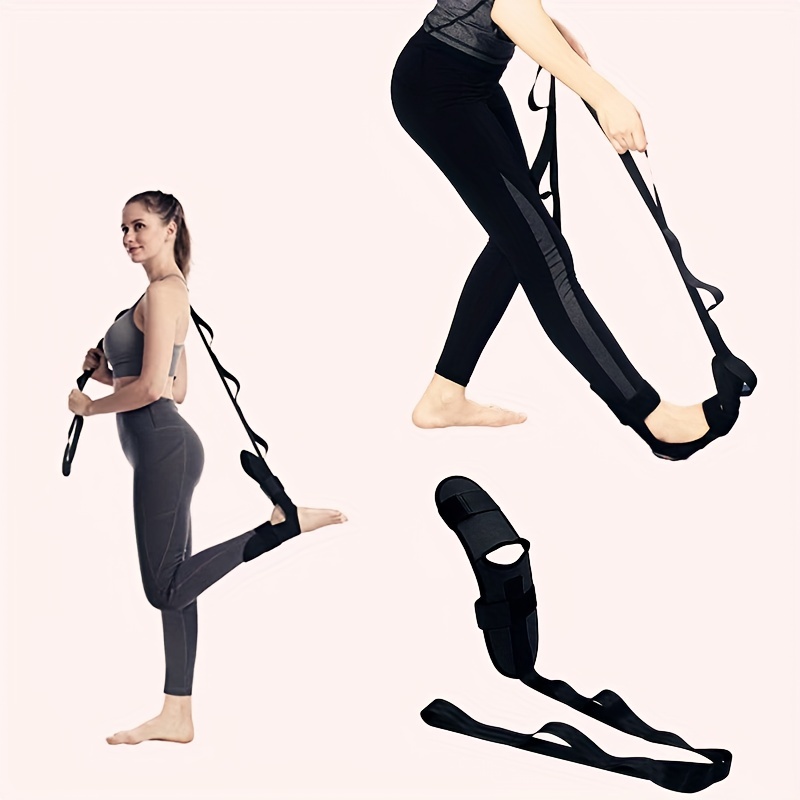 Yoga Stretching Strap Nonelastic Leg Foot Ligament Stretcher Flexibility  Balance Stretch Strap Belt for Dance Workout Pilates Physical Therapy 