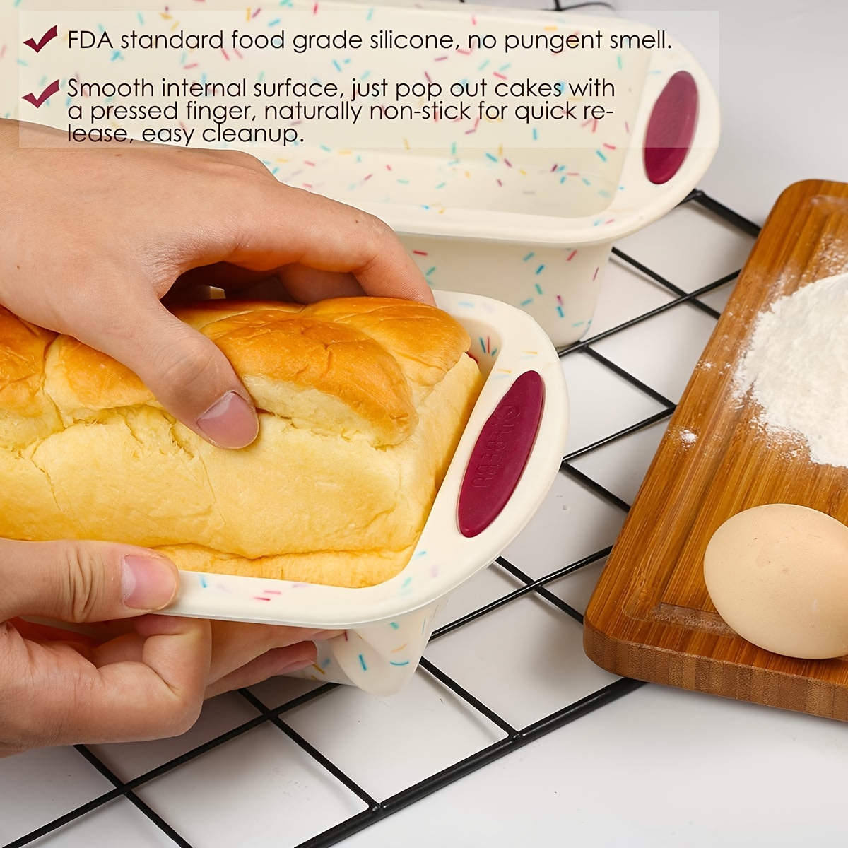 Nonstick Baking Bread Loaf Pan, 10 x 5 Inch 