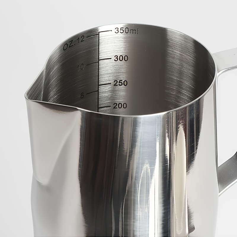 Stainless Steel Milk Frother Pitcher Milk Foam Vessel Measuring Cups Coffe  Appliance