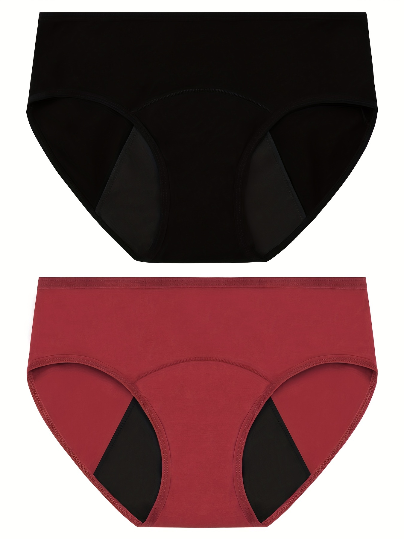 Knix Women's Cotton Super Absorbency Leakproof Bikini Panties Sz S Black