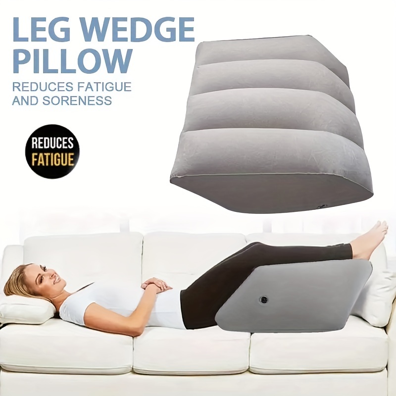 Cuneo gonfiabile per letto facile da gonfiare cuscino a cuneo portatile  cuscino a cuneo per ginocchio cuscino per sollevamento gambe per dormire  lettura Relax
