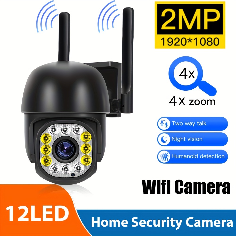 Cámara Inalámbrica WIFI PTZ IP CCTV Protector De Seguridad - Temu