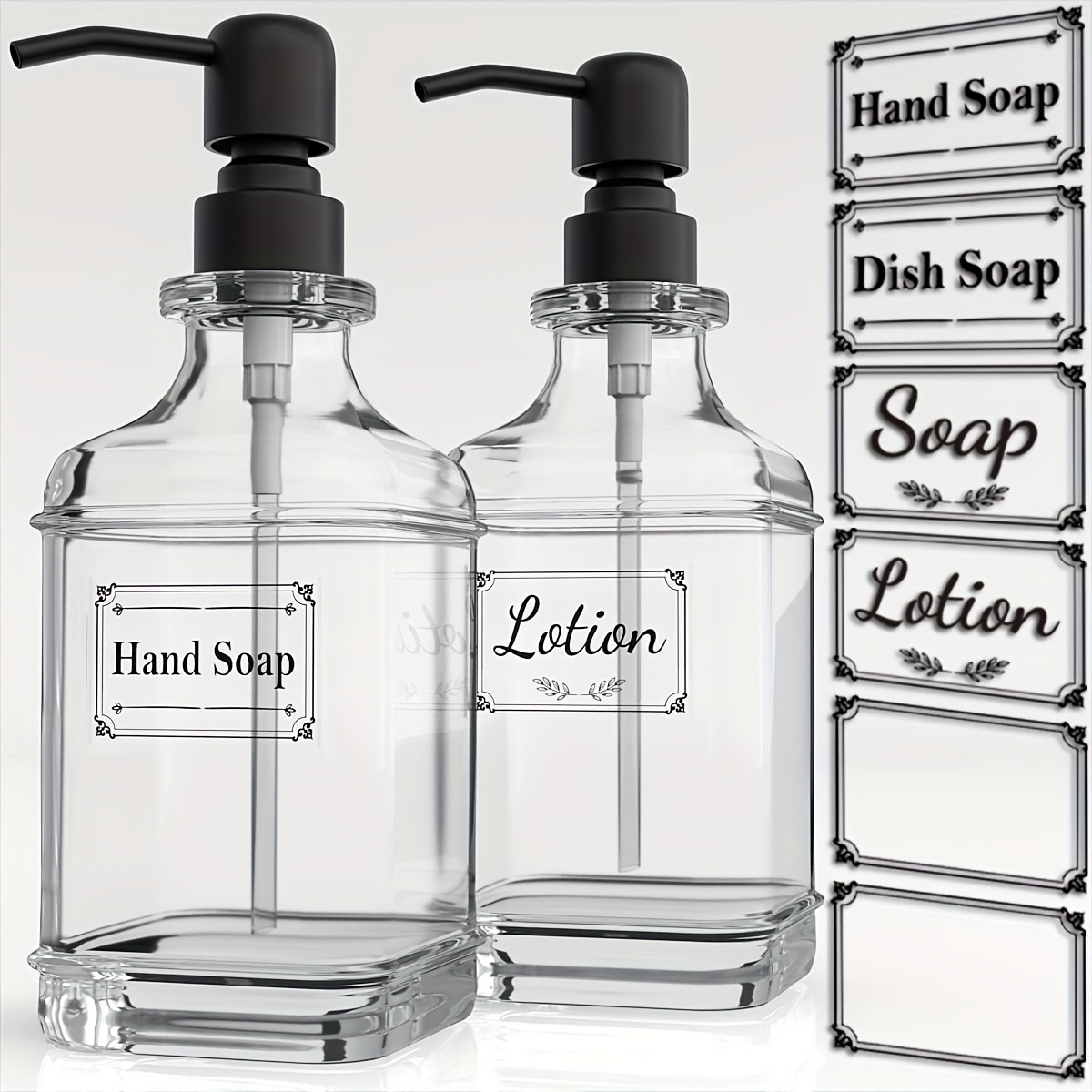 Syrup Style Soap and Lotion Dispenser Bottle - 12oz