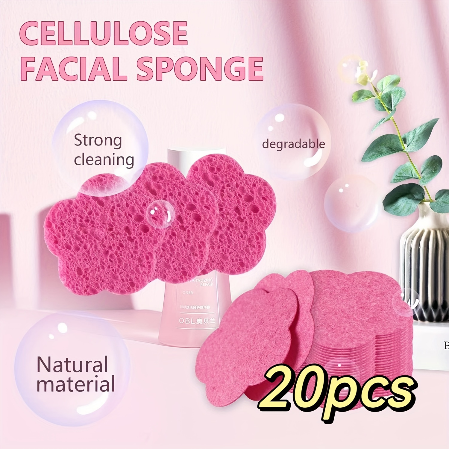 Cleansing Sponges For Face Natural Cellulose Facial Sponges - Temu